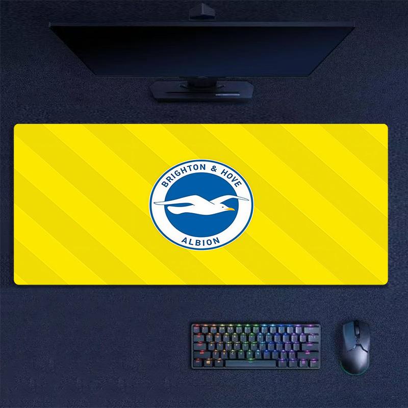Brighton & Hove Albion Print Cushion Non-slip Laptop Tablet Big Mousepad XXL Mat Mini PC Playmat With Lock edge