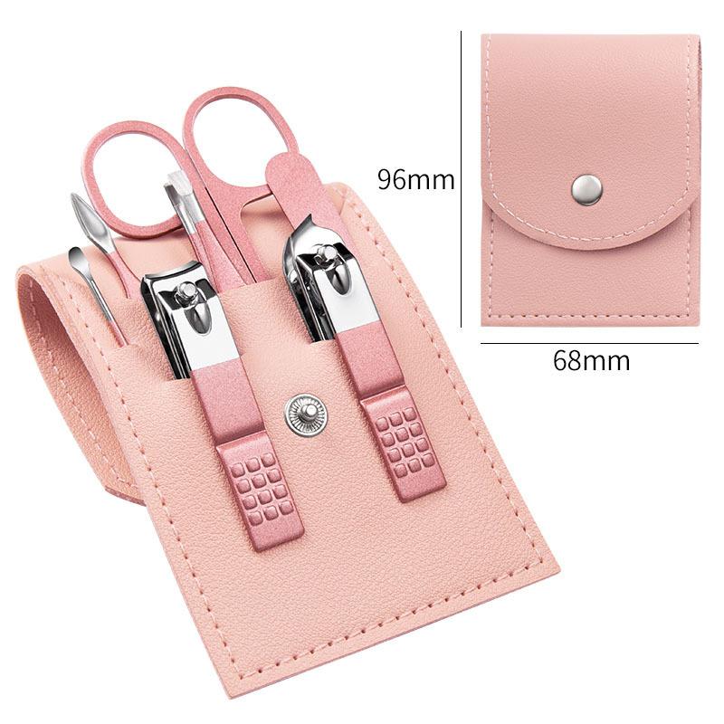 7Pcs Nail Clippers Set with Ear Pick, Nail File, Tweezers, Cuticle Pusher for Manicure and Pedicure