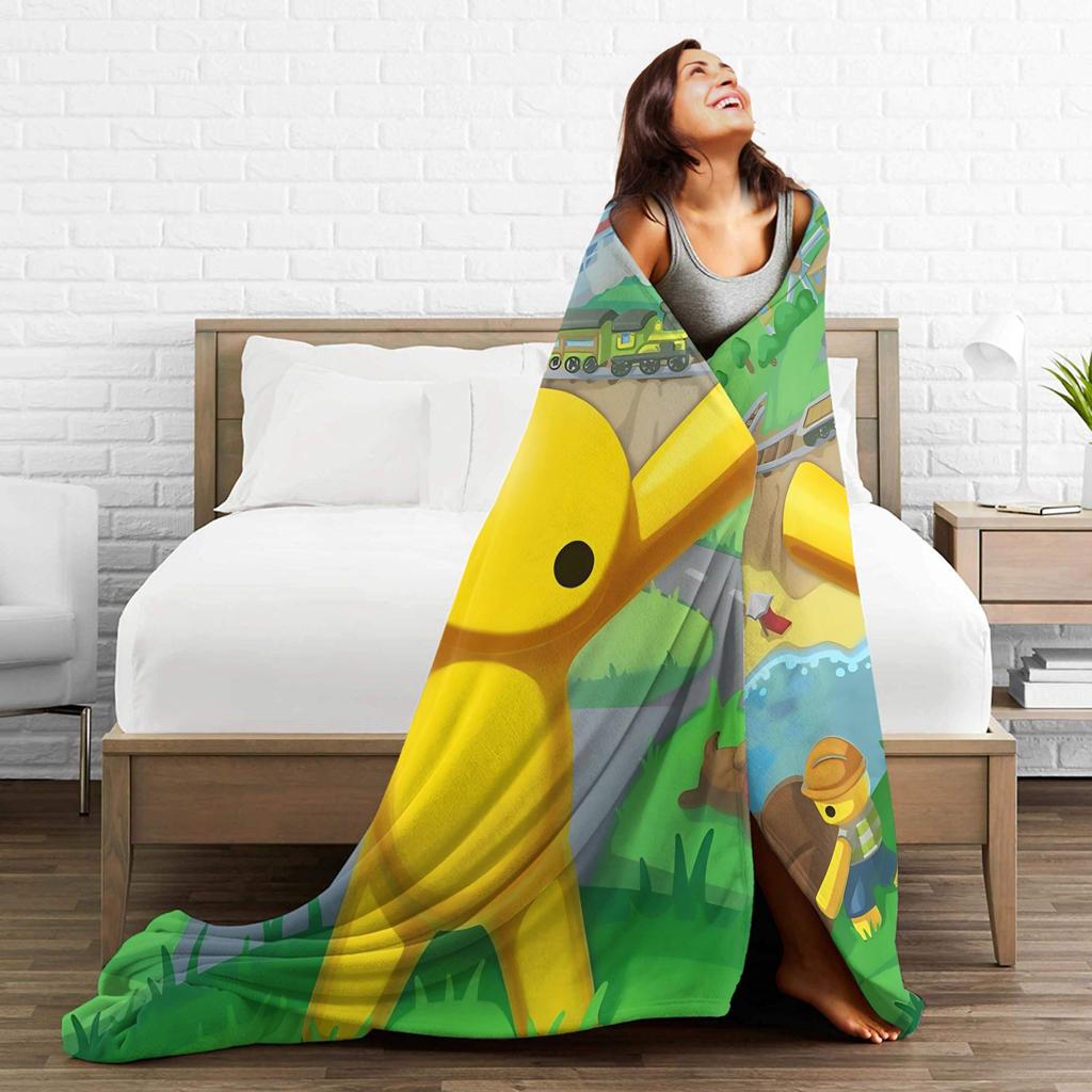 Wobbly Life Sandbox Game Blankets Quality Soft Warm  Bedding Throws Spring Camping Home Decor Graphic Bedspread