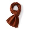 Women's 100% Pure Cashmere Scarf - Hollow Knit Solid Color, Warm & Versatile Neck Warmer