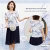 Pa Si Te Women's Bamboo Print Fake Two-Piece Dress