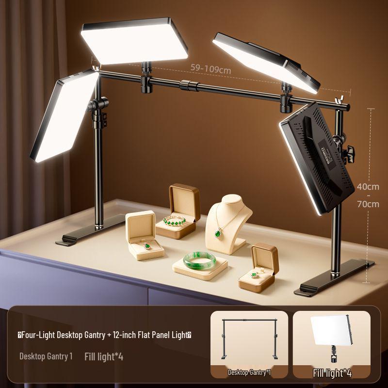 Broadcast Fill Light: LED Desktop Top Light for Live Room Photography and Professional Lighting