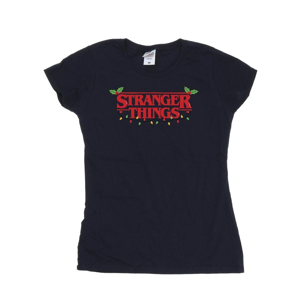 Netflix Womens/Ladies Stranger Things Christmas Lights Cotton T-Shirt