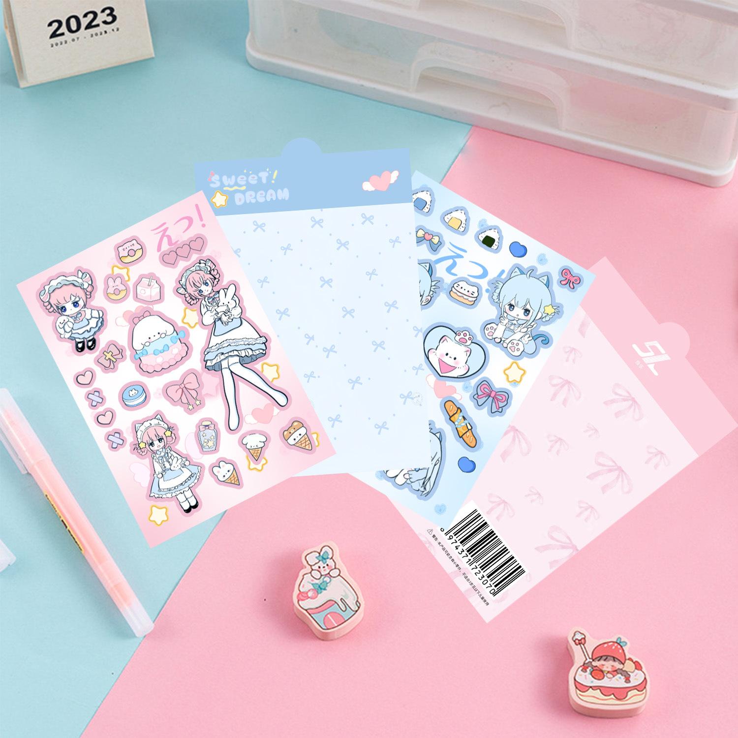 

Cute Pink Honey Sweetheart Stickers Ins Korean Guben Hand Account DIY Decoration Stickers Creative Stickers