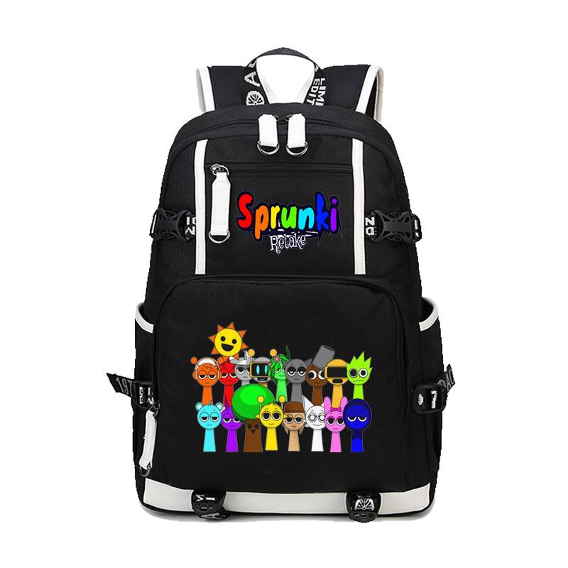 Sprunki Rhythmusbox Spiel Thema Schulrucksack Teenager Schüler Tasche Große Kapazität