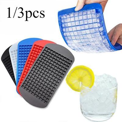 1/3pcs Food Grade Silicone Bar Ice Cube Tray Mini Ice Cubes Small Square Mold Ice Maker Silicone Mold