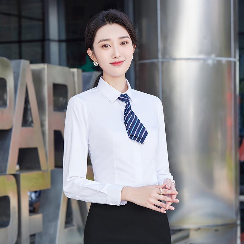 Trueman Women's 60% Cotton Long-Sleeve Professional Shirt