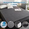 1 Pcs Nordic Style Bed Mattress Cover Waterproof Quilted Embossed Mattress Protector Pad Bed Fitted Sheet Bedspread