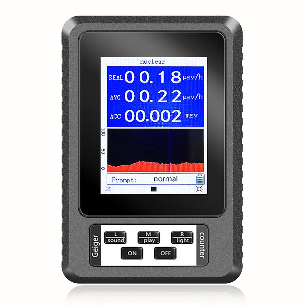 XR1 BR-9B Geiger Counter Nuclear Radiation Detector With LCD Display Portable Handheld High Accuracy Radiation Dosimeter