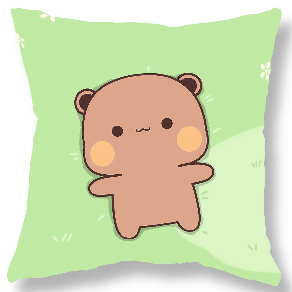 Urocza poszewka na poduszkę z nadrukiem misia Prezent Kawaii Kreskówka Animacja Pokój dzienny Sofa Poszewka na poduszkę Dekoracja pokoju domowego sypialni