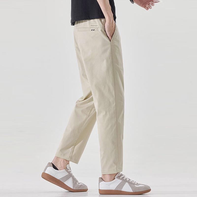 TUCANO Men's Casual Straight-Leg Cropped Pants