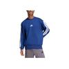 Adidas Striped Logo Long Sleeve Sweatshirt Men sweatshirt Dark-Blue JE6307