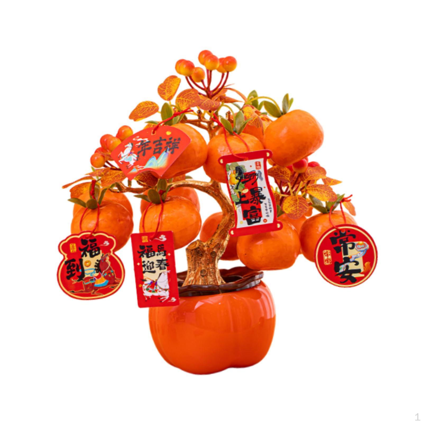 

Chinese Year Table Ornament 2026,for Spring Festival Decoration Artificial Orange Moeny Tree