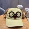 Korean Version of the New Parent-child Cartoon Bear Letter Soft Brim Cap Spring and Autumn Shopping Travel New Baseball Cap