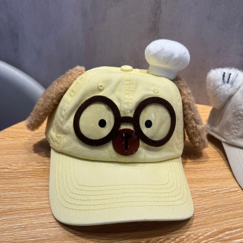 Korean Version of the New Parent-child Cartoon Bear Letter Soft Brim Cap Spring and Autumn Shopping Travel New Baseball Cap