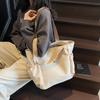 Simple canvas bag Women's tote bag Large capacity commuting Simple leisure College student work Shoulder bag Underarm bag
