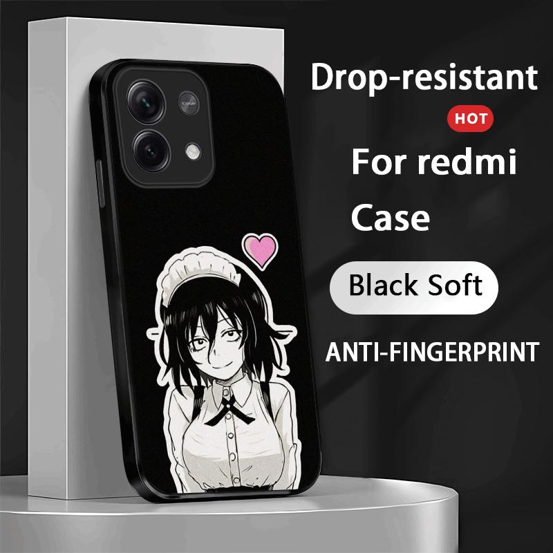 Call of the Night Cute Anime Girl Phone Case For Xiaomi Redmi Note 14 13 12 11 Pro Plus S 5G 14C A3 Soft Black Phone Cover