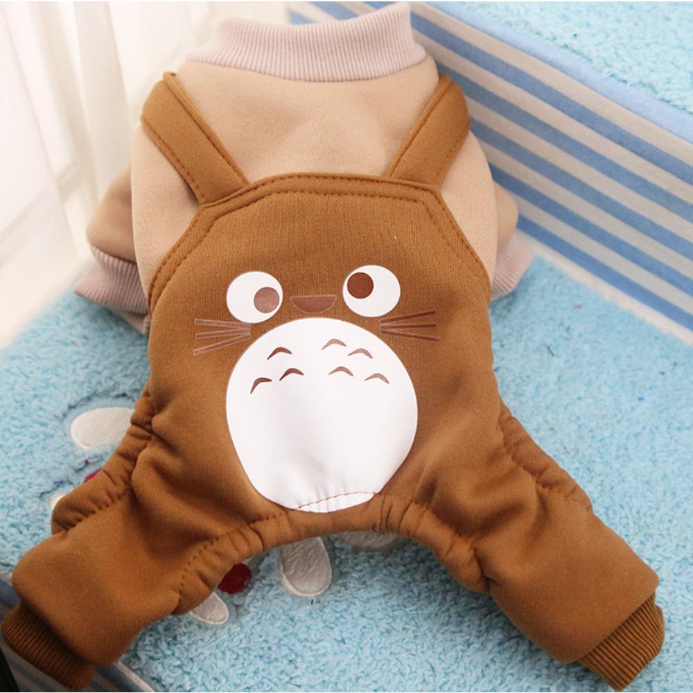 

Dog autumn and winter four-legged strap cat sweater fleece button model three-color pet dog dog cat clothing supplies XS