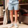 New MLB Old Flower Casual Shorts Unisex Blue 31DPU1131-50U