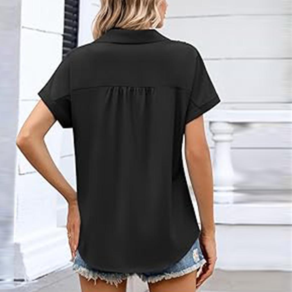Women's Fashionable ,color Short,sleeved Top