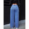 Spring 2026 New Casual American Style Long Pants Women's Fashion Loose Straight Wide-leg Denim Trousers Streetwear Causal Jeans