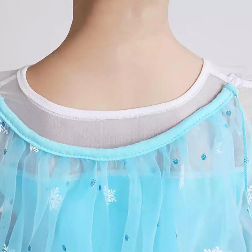 Frozen Princess Elsa Halloween Mesh Dress for Kids