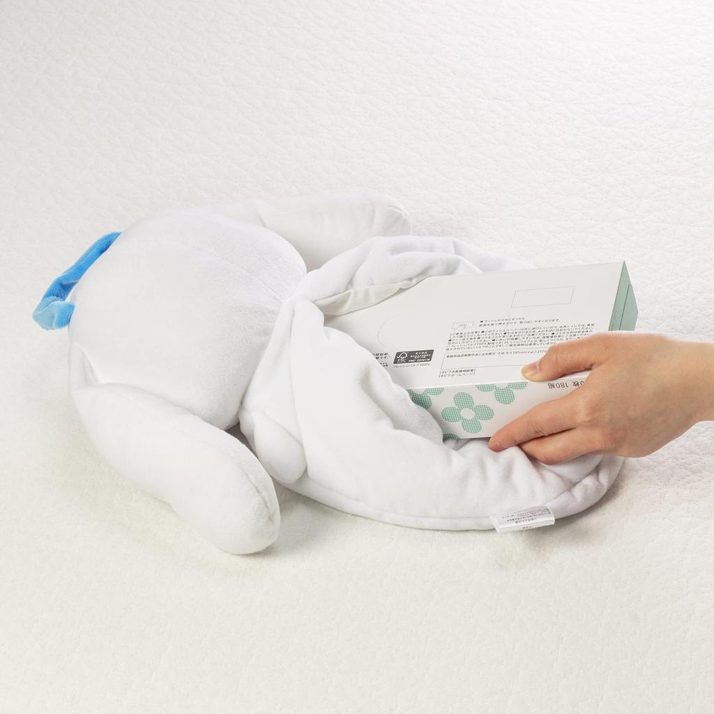 MORIPiLO Morishita Tissue Case Hanging Wall Hanging for Car Cinnamoroll Cinnamon White 45cm Fluffy Material Stuffed Toy Cover Character Goods Sanrio