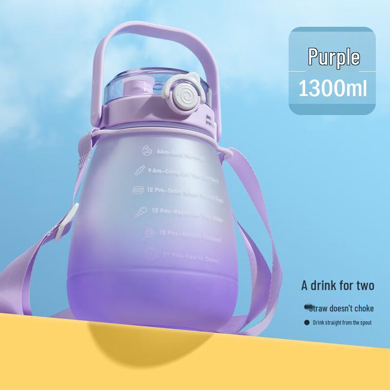 Qianxing Frosted Plastic Big Belly Water Bottle