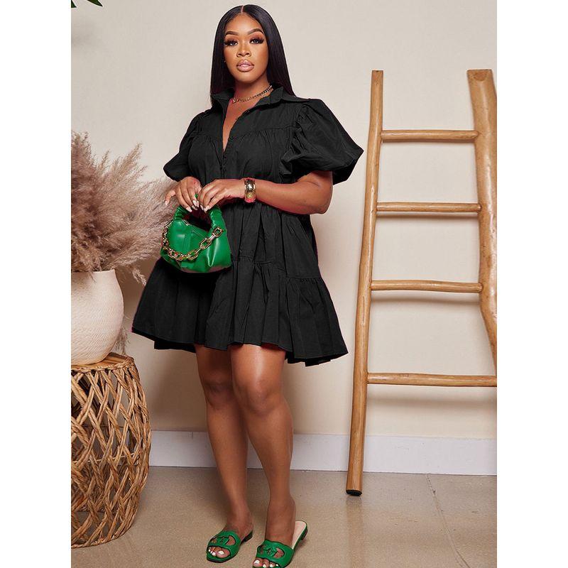 Casual Loose Short Sleeve Dress for Women Casual Loose Short Sleeve Dress