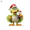 1/4Pcs Christmas Tree Decoration Cartoon Green Elf Hanging Ornaments Acrylic Flat Pendant Xmas Tree Accessories for Holiday Home Car Decor
