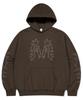 Maha Grid Western Stitch Hoodie Brown(Mg2Efmm415A)