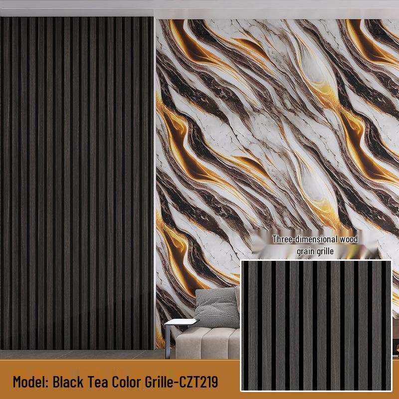3D Waterproof Wood Grain Tile Sticker: Anti-Collision, Moisture-Proof Wall Decor