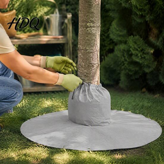 Cold Weather Plant Cover Palm Tree Protector Winter Frost with Drawstring And Ground Stakes Thermal Insulation for Park Trees Wrap Outdoor Saplings