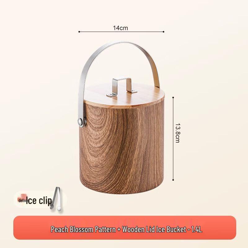 Double-Layer Stainless Steel Ice Bucket