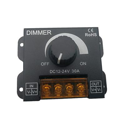 12v 24v Led Dimmer Anahtarı 30a 360w Regülatör Ayarlanabilir Kontrol Cihazı Yumuşak Kararlı Pwm Dijital Kısma