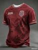 Stampa Piatta Norge 2026 Maglia da Calcio Vintage Stampa Paesaggio Fiordo Norvegese 1902 Manica Corta Uniforme Sportiva da Allenamento per Tifosi