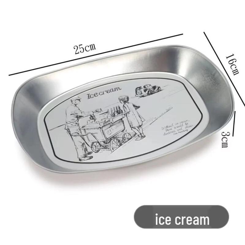 Retro Tinplate Snack Tray