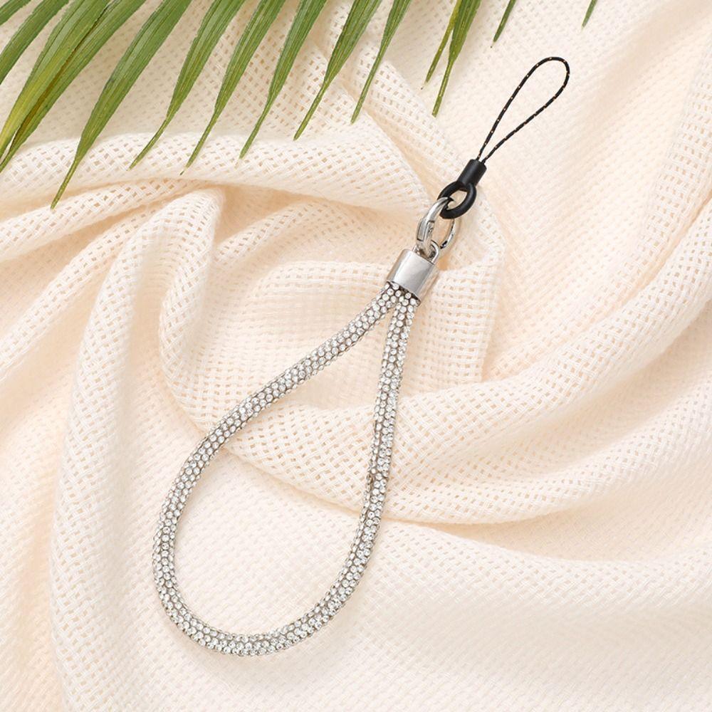 Glitter Flashy Phone Lanyard Phone Wrist Straps Keychain Hanging Anti-lost Rope