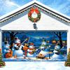 1pc2D Flat, Christmas Garage Door Banner - Suitable for Winter Outdoor Holiday Decoration, No Power Required Wsj