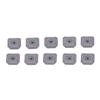 10 Stück Hartmetall Drehplatten Wendeplatten Beschichtete Klinge CNC Drehbank Klinge Metallfräswerkzeughalter