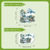Watercolor Mount Fuji Wall Sticker Japanese Zen Living Room Bedroom Self Adhesive Waterproof
