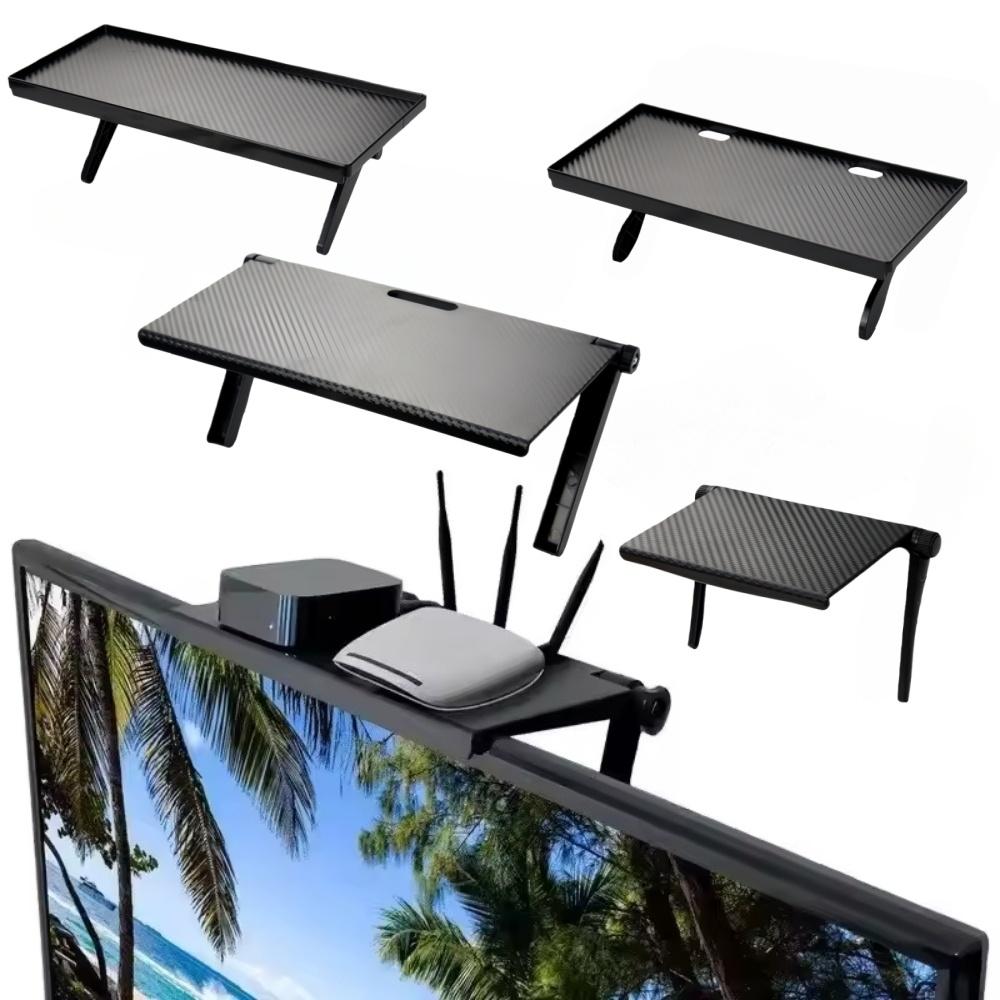 1pc Rack TV Monitor Organizer Screen Top Storage Shelf Holder Practical Home Storage Computer Office Multi-functional Organizer