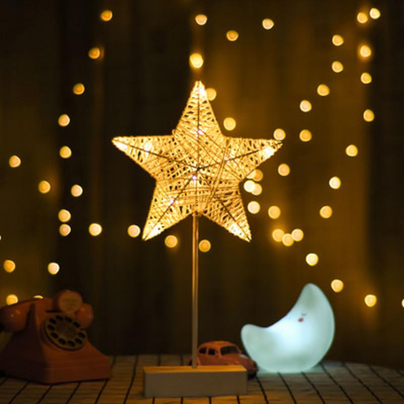 Rattan Small Table Lamp Home Decor Modeling Lamp Home Room Desktop Decorative Lighting