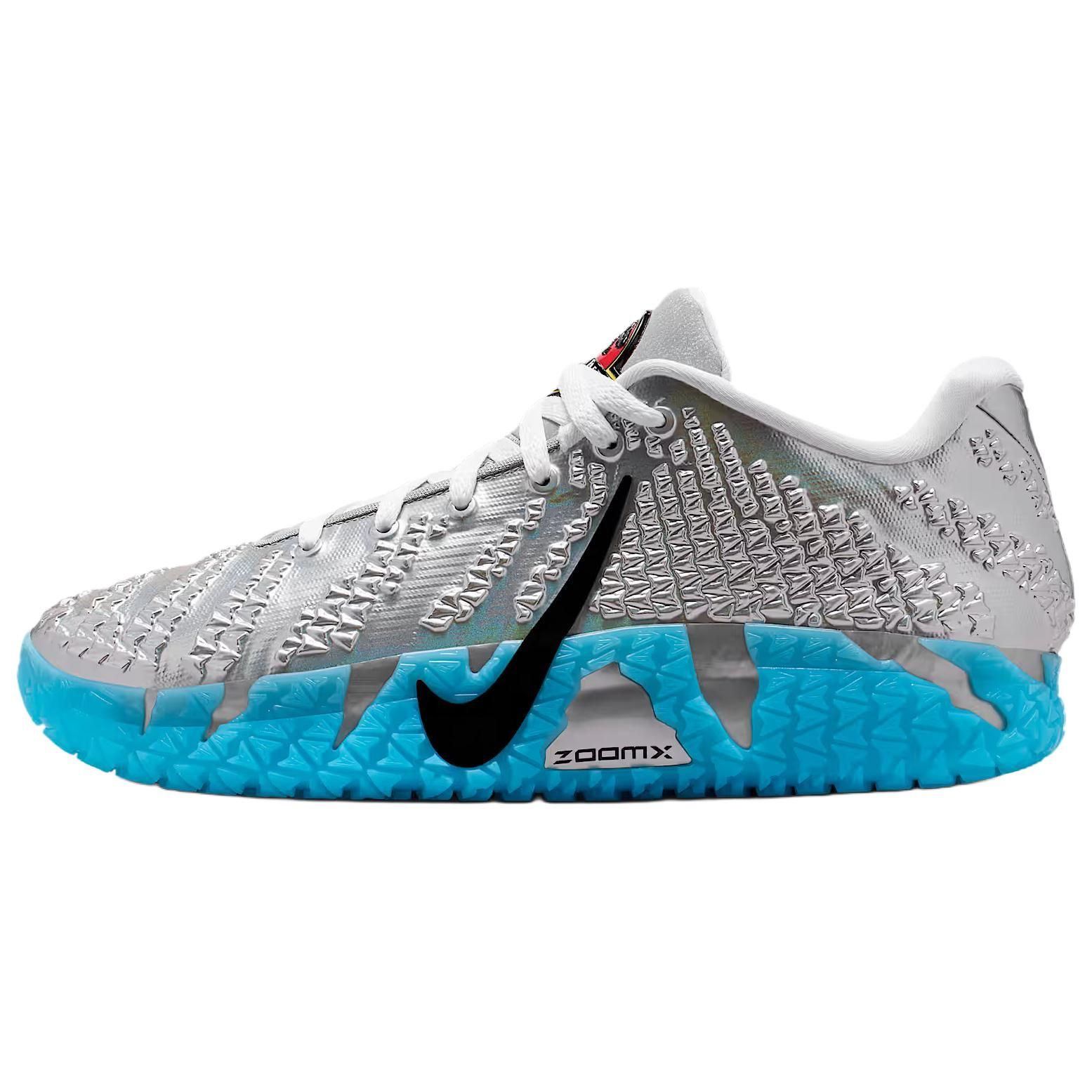 Nike Ja 3 Morant III JP EP Basketballschuhe Herren Sneaker Silber Blau IU7239-002 42.5