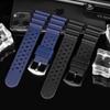 22m Maschio Per Seiko Foro d'aria cinturino in fluoro gomma Water Ghost 007 Abalone piccolo mm Srpa21j1 SKX007 in scatola Cinturino in silicone per orologio