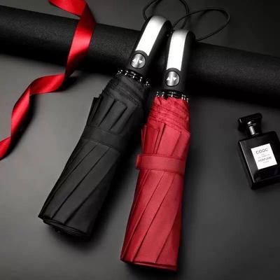 70% Off Men's Business Umbrella 10-Rib Black Coating Automatic Umbrella 3122 Gift Advertising Umbrella Dual-Use Folding Umbrella for Sun and Rain