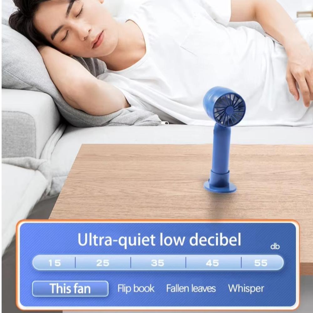 Small Mini Air Conditioner USB Rechargeable Desk Fan Handy Fan Handheld Fan Cooler  Dormitory