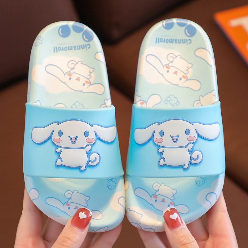 Kuromi children's slippers for girls, summer cartoon soft-soled non-slip baby girls' sandals and slippers