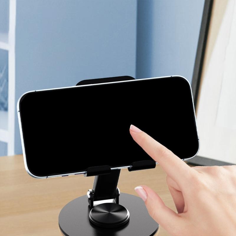 Multifunctional Mobile Phone Tablet Bracket 360 Degree Rotating Cradles Foldable Cellphone Holder Desktop Support Stand