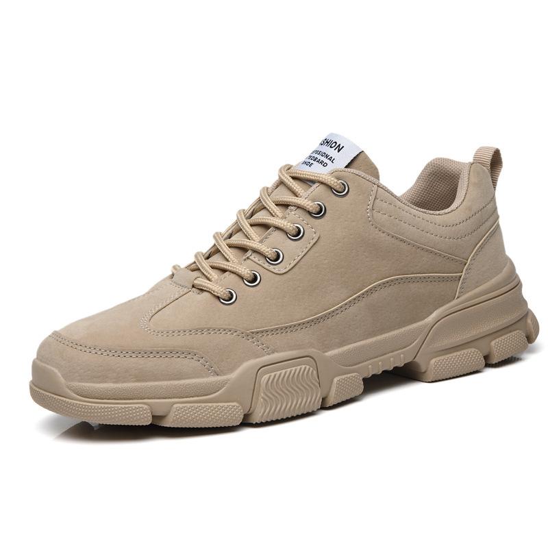 

Spring new men s boots teen tooling trendy shoes British style Martin boots men s outdoor work shoes 39 коричневый